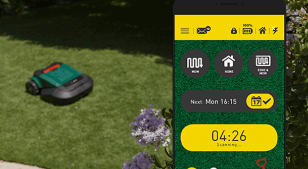 Den Mähroboter mit der App steuern