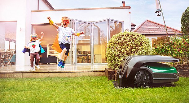 Which robotic lawnmower is suitable for 2,000 m²?